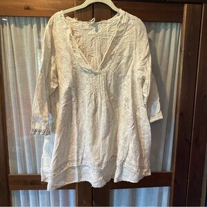 Magnolia pearl Blockprint Bondi Blouse